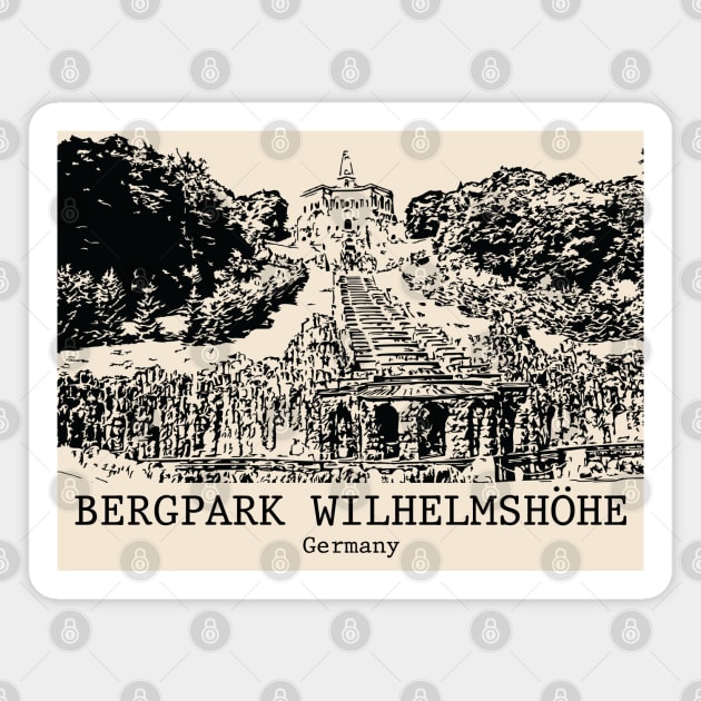 Bergpark Wilhelmshöhe - Germany Magnet by Lakeric